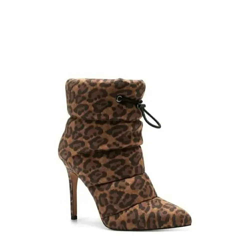Jessica Simpson Animal Print Quilted Booties 7